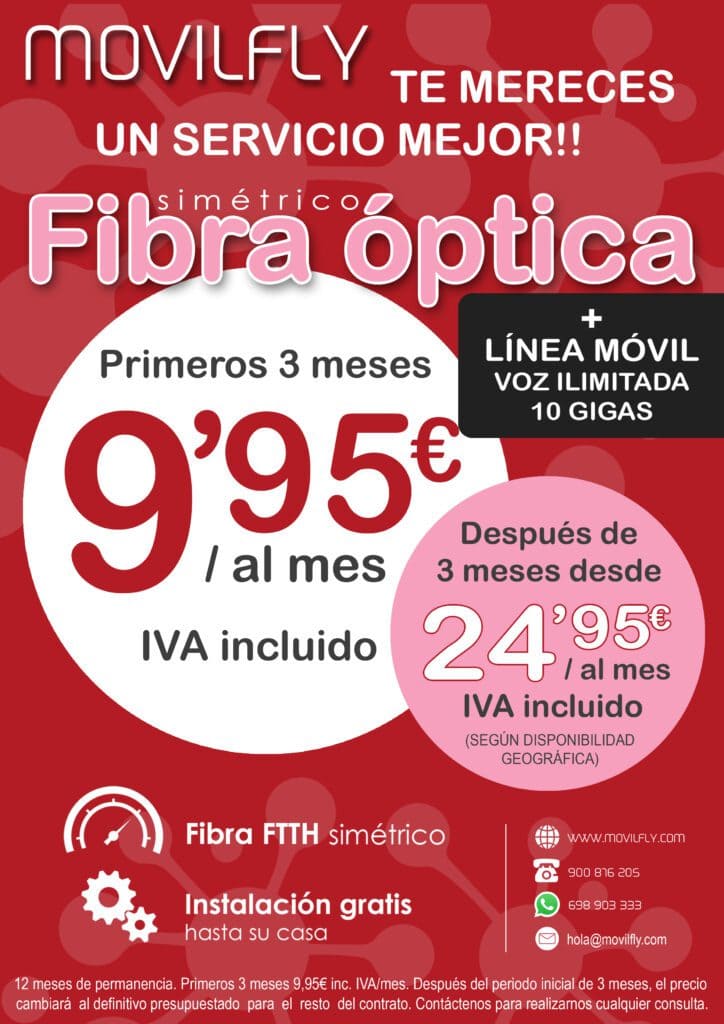 Ofertas de fibra óptica Movilfly